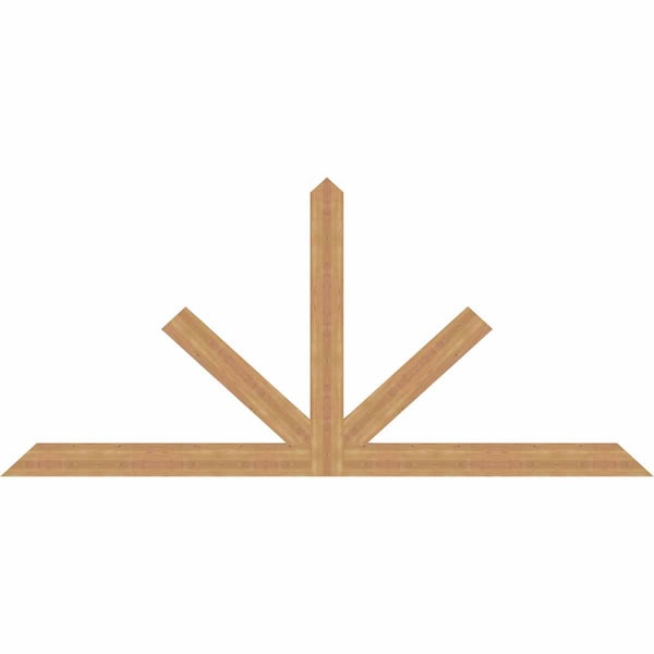 Ekena Millwork Saratoga Timber Gable Bracket, Western Red Cedar, 108"W x 49"H x 1 1/2"D x 5 1/2"F, 11/12 Pitch GBW108X49X0206SAR00SWR - main